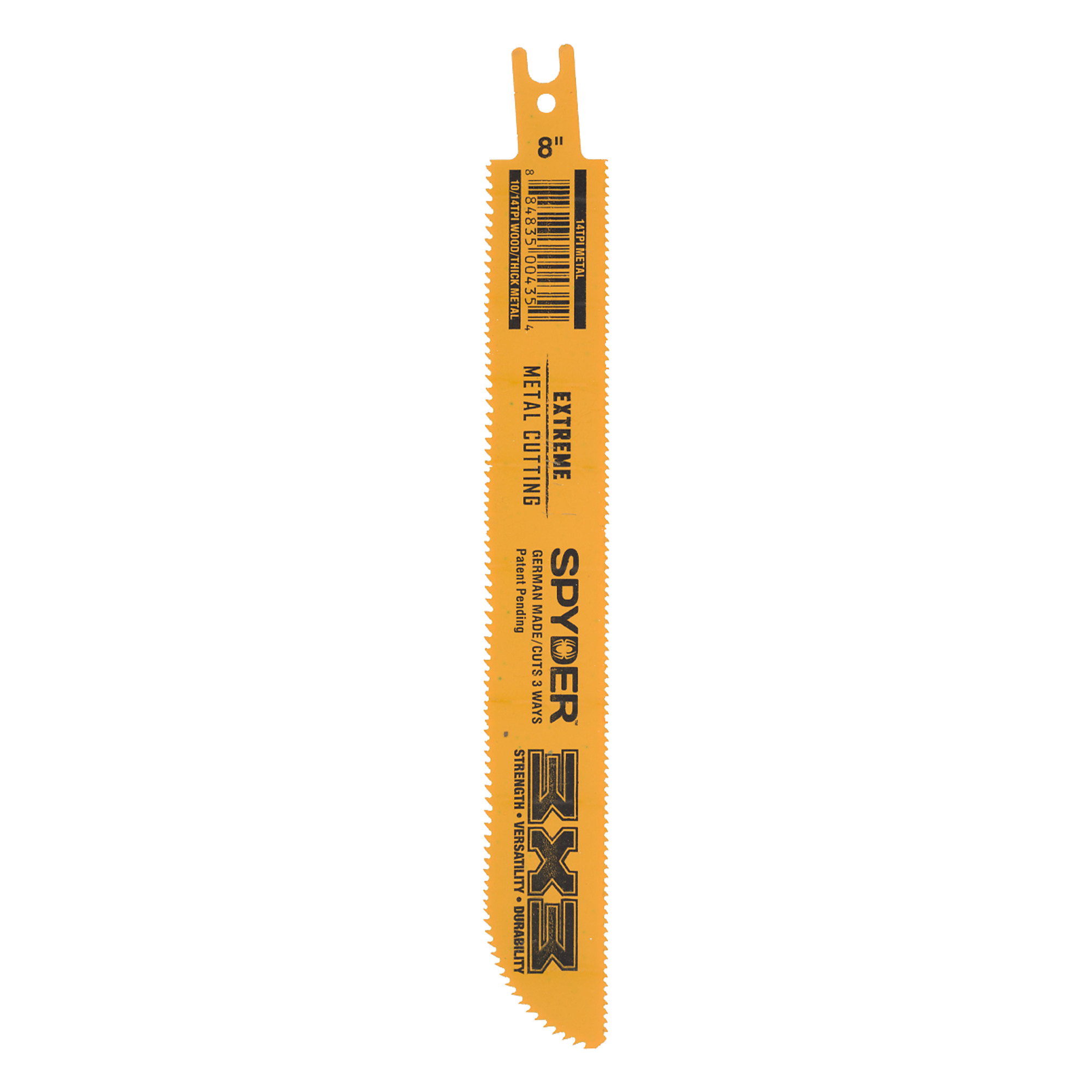 SPYDER 3X3™, 3X3 10/14 x 14 TPI - 8in. Reciprocating Saw Blade, Blade Length 8 in, Included (qty.) 1 Model# 200205